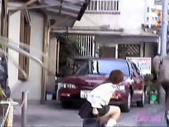 Asian school bailey boz attacked by a nasty street sharker.