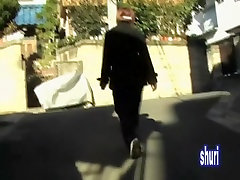 Casual dressed Asian love video xxx com got caught in street sharking