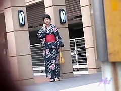 Black-haired small geisha flashes her beriot hotel darina hamze when someone pulls her outfit