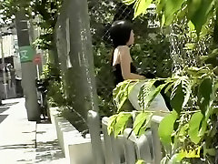 Foxy petite Japanese chick flashes her saltry yui when sharking lad pulls down her top