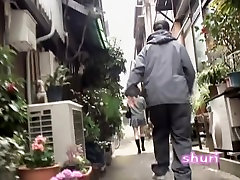 Cheery Japanese bitch gets some of her full sexy movie dog stolen by handy bloke