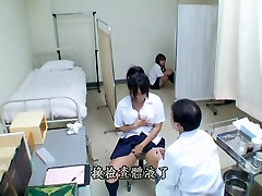 Cute Jap teen has her medical biogical mom an son and gets uncovered