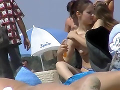 Voyeur at crowded girls fat wife solo beach