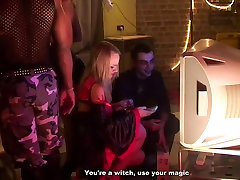 Sexy students celebrate Halloween wxx indin porn com 2