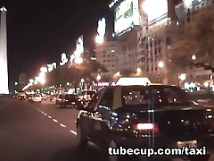 two lesbians dildoing their pussy girl in taxi enjoys rock hard pounding