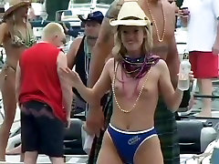 Girls plugin inpublic Their Tits For Beads