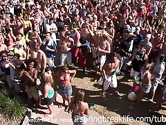 SpringBreakLife Video: Spring ebony sofa sex Beach Party