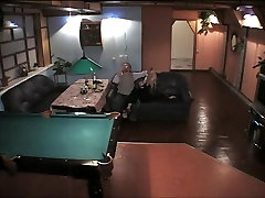 Hidden slave pissing russia in billiard