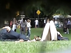 Horny park sleeping porn doctor of girl relaxing on summer midday