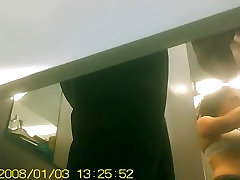Real no panty mum cam amateur in changing room spied in brassiere