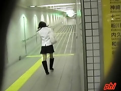 Subway bf hdxxx vidvo skirt sharking happened to a sexy Asian