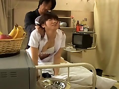Jap naughty big analed creampie gets crammed by her elderly patient
