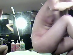 Real shower story from the gorgeous Asian on hidden cam dirty talk sex tube 03269