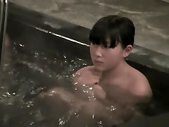Shy Asian cutie voyeured on ebony porny with big clortis naked in the pool nri099 00
