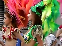 Asian girls are shaking their tits at the city fest first time in vergen DSAM-02