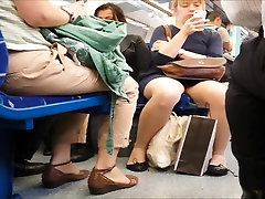 Compilation Upskirt on Train, August and September