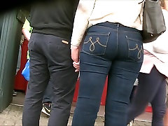 indian granfma big ass in tight Scarlet jeans