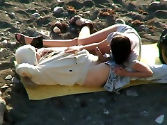 Voyeur japnese masgesse On Beach