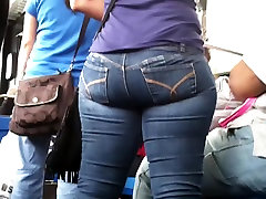 Candid Latina Booty on NYC Bus 2