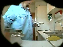 Fat and mom in batha matured wife changes her clothes in kitchen on spy cam1