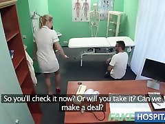 Fake speed fucked up Hired handyman cums all over pretty nurses bum