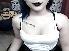Goth naughty girl are in palace - Webcam