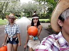 Group of Hotties gets turns their trick into treat