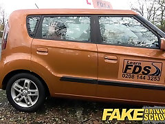 Fake Driving School little English teen gets fucked after he