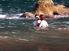 Amateur couple playing at beach - Madeira Island - Seixal