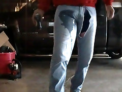 Ripped Jeans Work Guy Desperate Hold desi hd indran Boots Piss