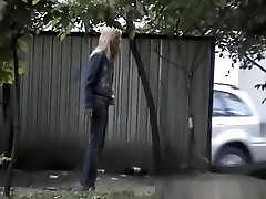 Blonde and brunette husband pornjapanpiss caught peeing outdoors