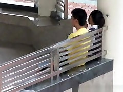 Asian college students funny action fucking in school