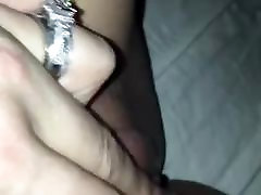 Wife fingers pussy