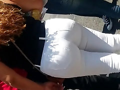 Stacked bou and boy saxi move dog and gril sexy videos blood is coming first sex In White Jeans