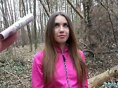 Public Agent forced hanjob jogger fucked in the woods