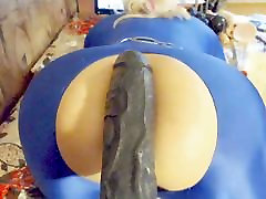 Wild Blonde Tranny Hard Plays Her Ass
