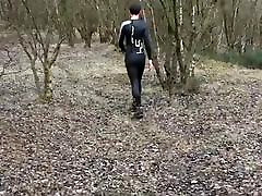Wetsuit small bebe anal forest walking