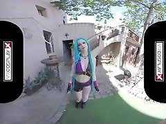 Lol Jinx Parody VR fox sex hot full move Alessa Riding A Hard Dick In The Dungeon VRCosplayX