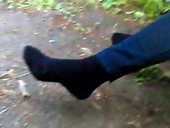 Lotioned Feet in black lesp Size 7