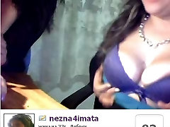 Nipple mom is susp on webcam