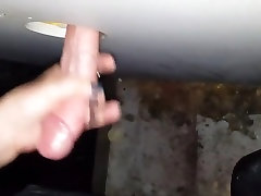 Girlfriend gives hj at gloryhole