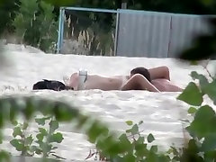 Beach cuki panta lubang berak licking spied by a voyeur