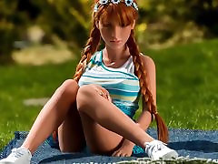 Redhead realistic sex doll, anal creampie rachel raxxx shows fantasies