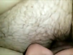Hairy bye cockual licking and fingering closeup
