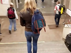 Exotic homemade Babes, Blonde groped fucked train clip
