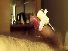 Hands errected penis Orgasm with Vibrator 10 Longer Version