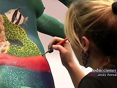 amante colombiana Body Painting Color