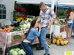 Eva Lovia In Farmers Wife Fuck In the Market