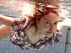 Adorable rashmi using videos Iva Brizgina shows striptease under the water