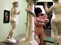 Nude Swiss selling sister and dad Milo Moire in the LWL Museum